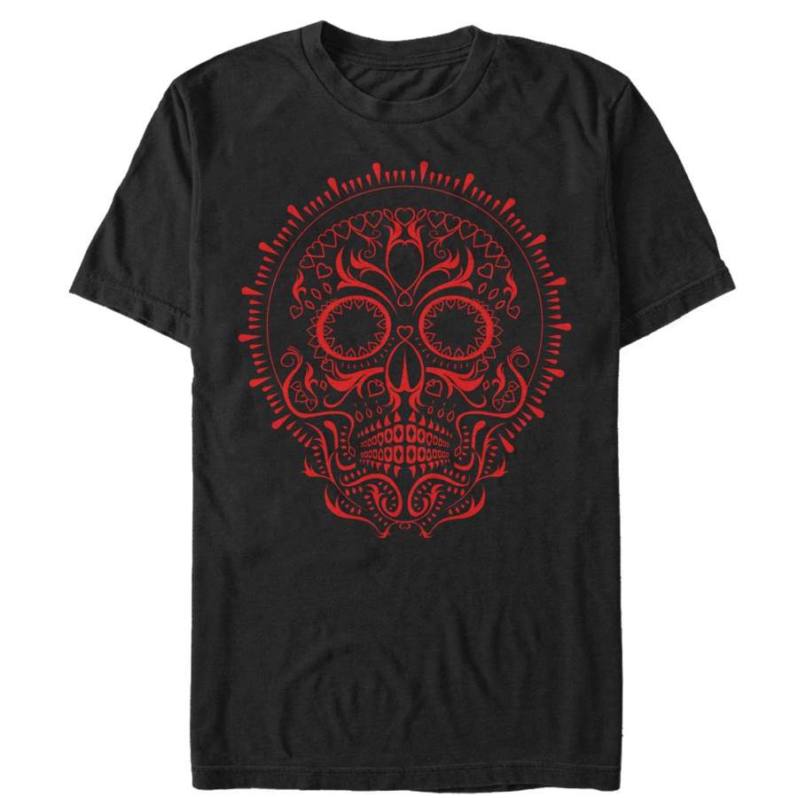 Aztlan Men’s Sugar Skull Resurrection  T Shirt Black