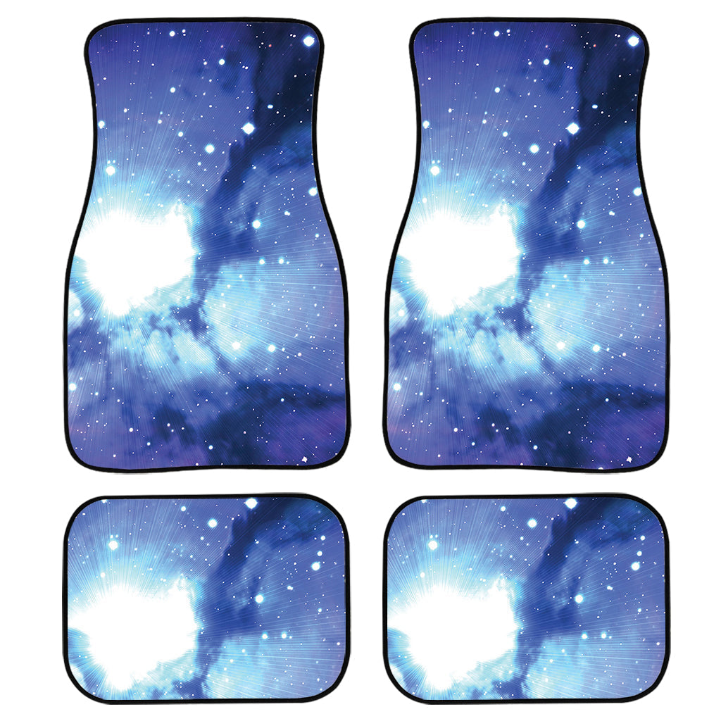 Nebula Space Print Front And Back Car Floor Mats, Front Car Mat