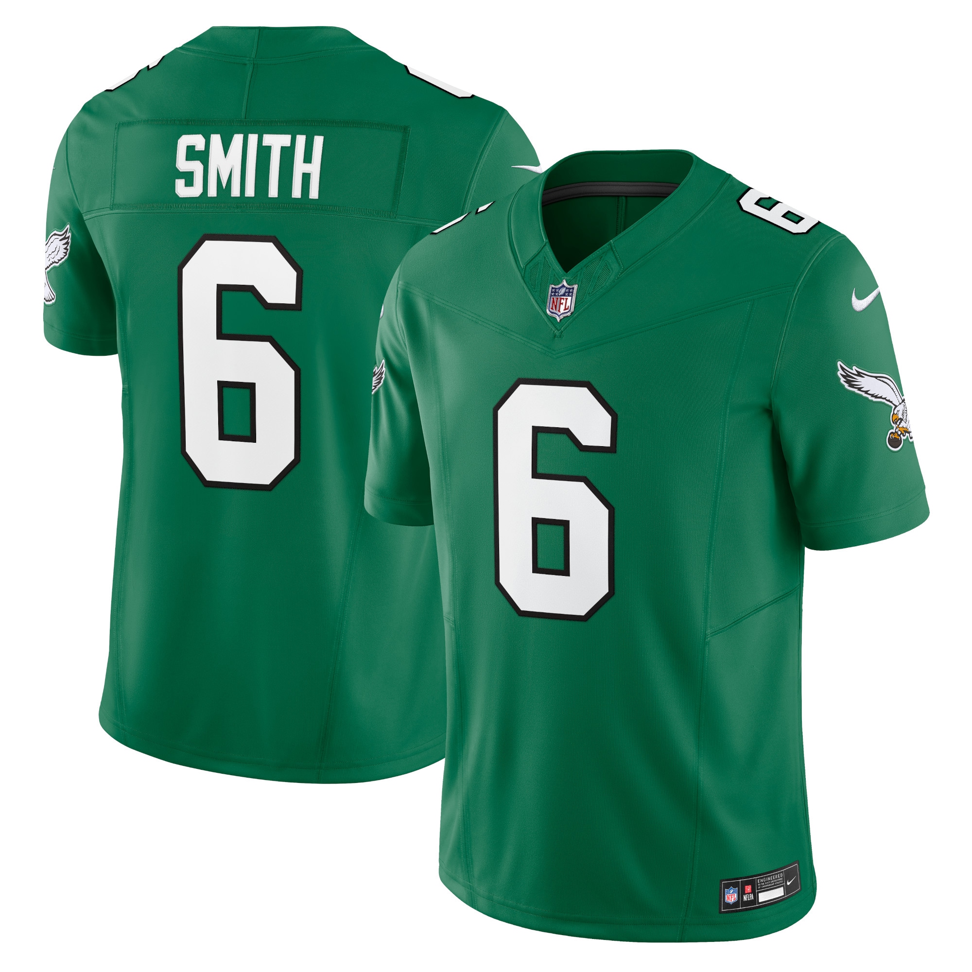 DeVonta Smith Philadelphia Eagles Vapor F.U.S.E. Limited Jersey – Kelly Green