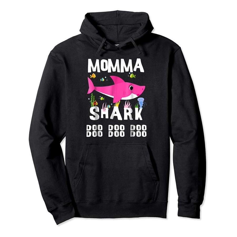 Momma Shark T Shirt Mother Grandma Mother’s Day Christmas Hoodie Premium Tee