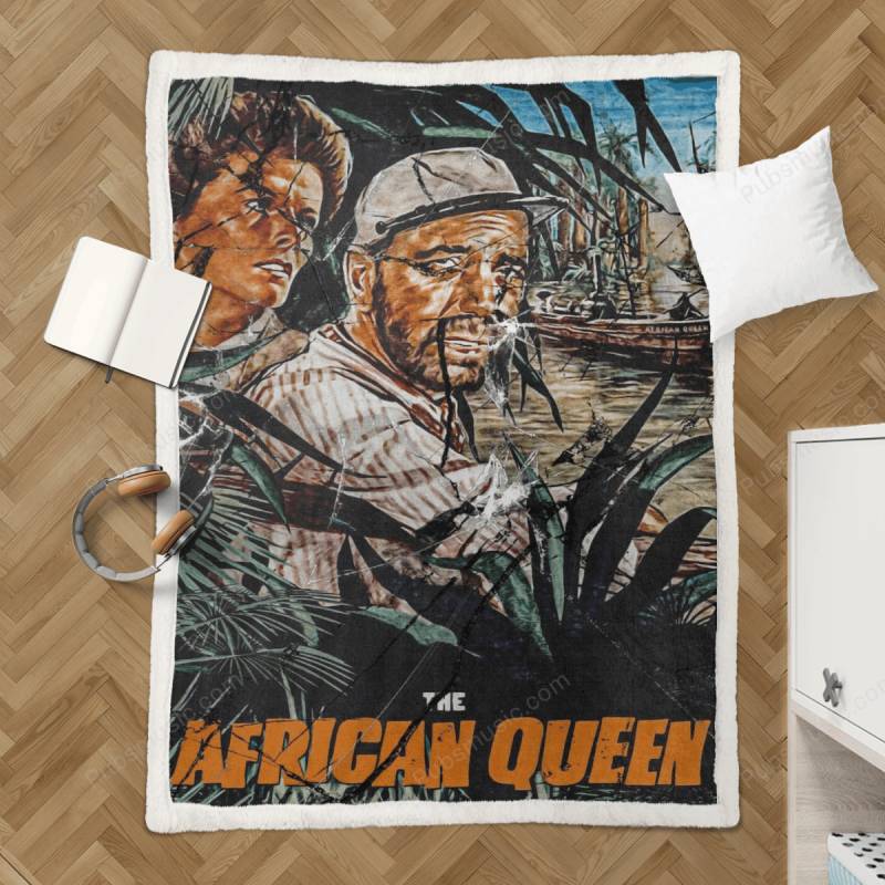 The African Queen   – Movies Sherpa Fleece Blanket