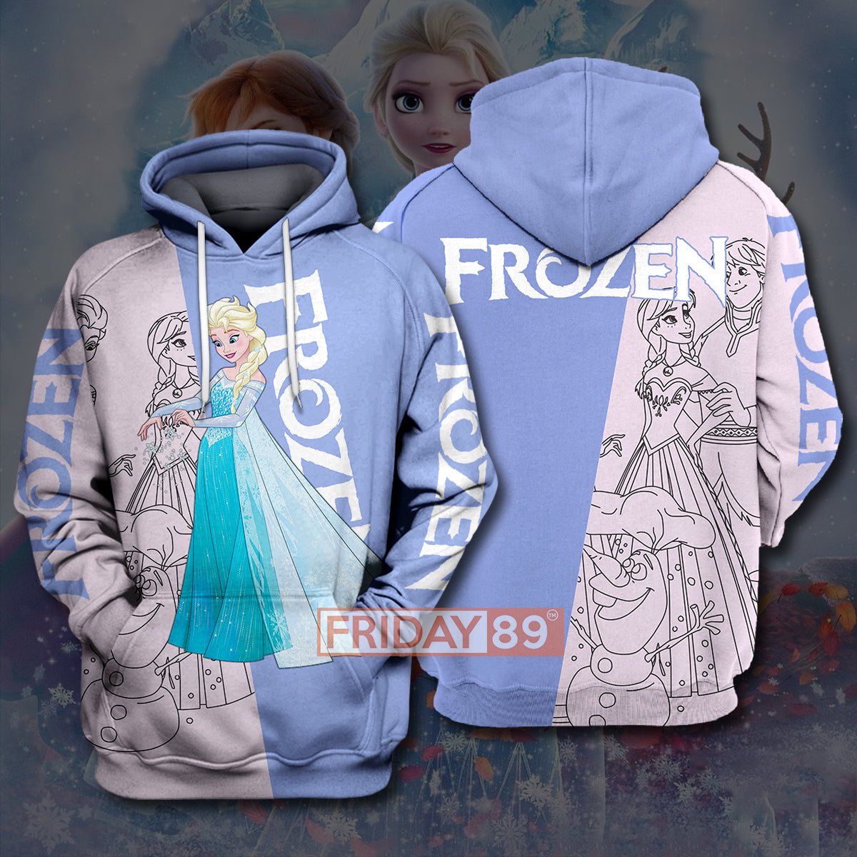 Unifinz Dn T-Shirt Princess Elsa And Anna Frozen T-Shirt Awesome Dn Frozen Hoodie Sweater Elsa Hoodie Shirt 2022