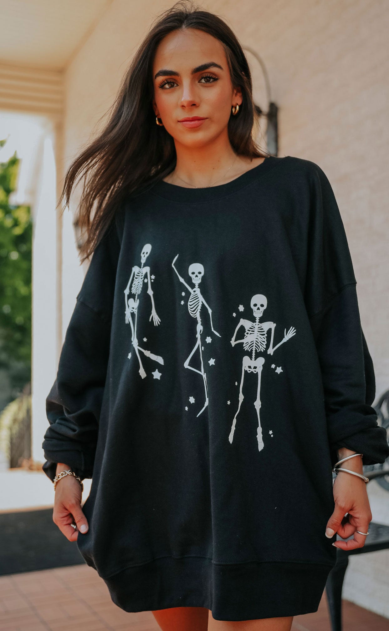 Friday + Saturday: Skeletons Glow In The Dark Sweatshirt