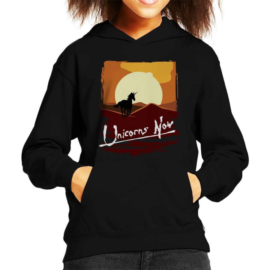 Unicorns Now Apocalypse Now Kid’s Hooded Sweatshirt