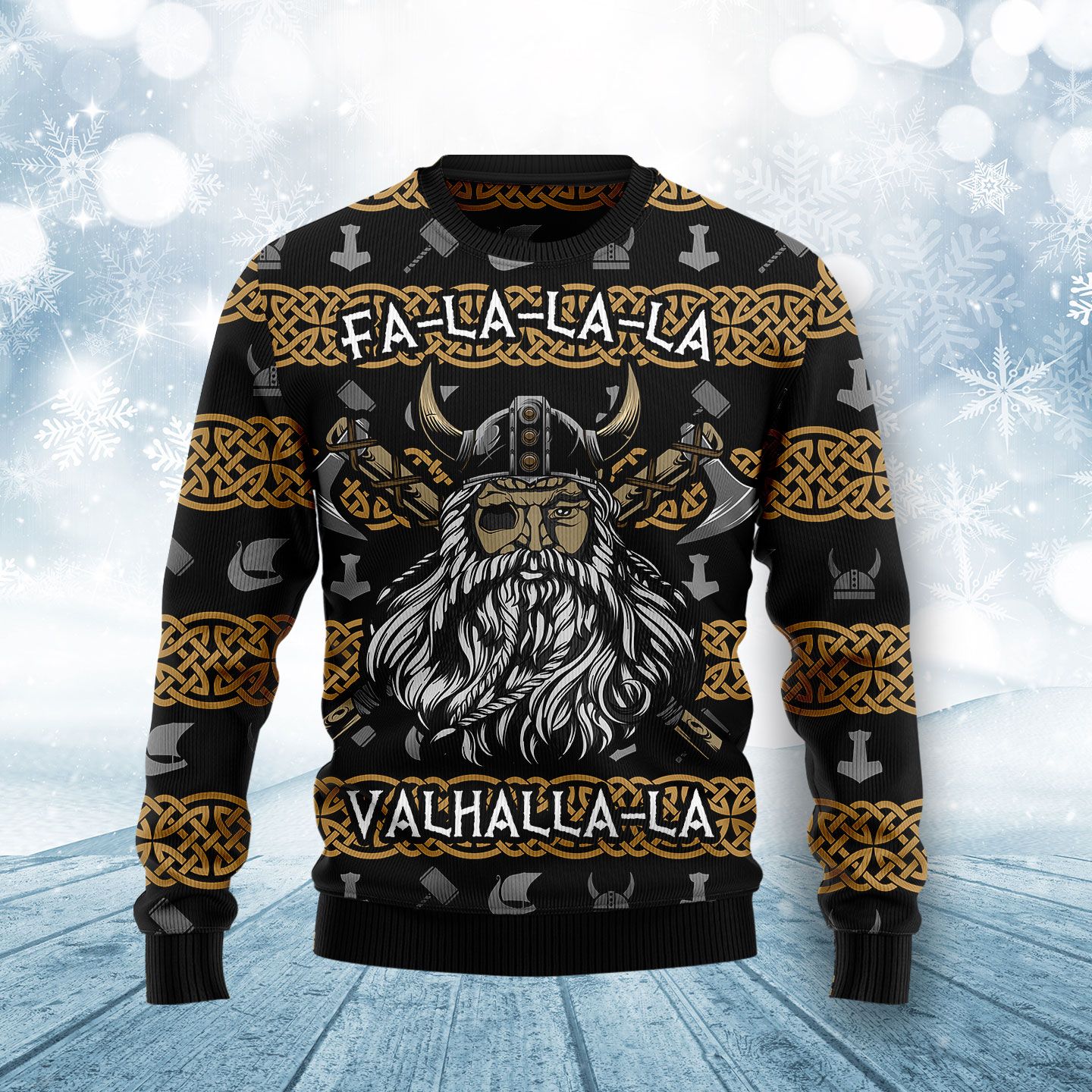 Valhalla La La La HZ92521 Ugly Christmas Sweater