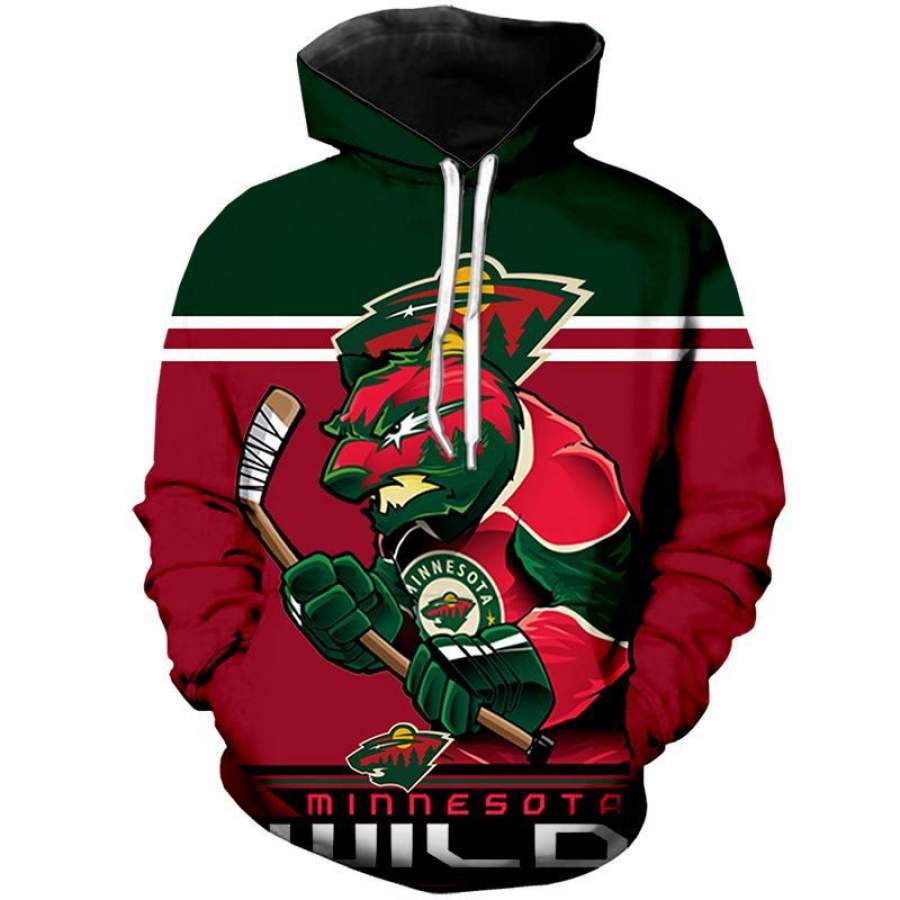 Minnesota Wild 3D Hoodie