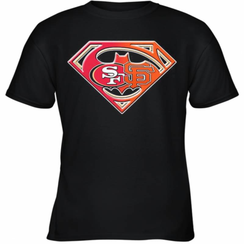 Superman San Francisco 49Ers And San Francisco Giants Youth T-Shirt