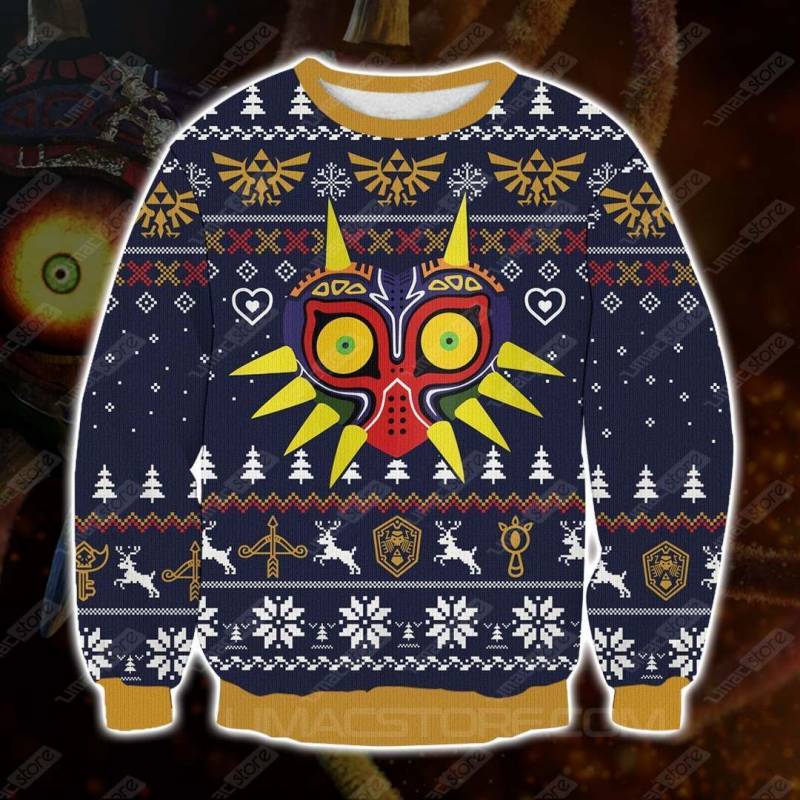 The Legend Of Zelda Majora’s Mask 3D Print Ugly Christmas Sweatshirt