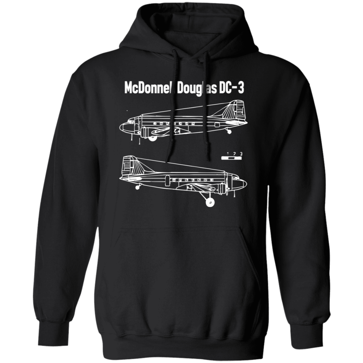 Mcdonnell Douglas Dc-3 Airplane Hoodie
