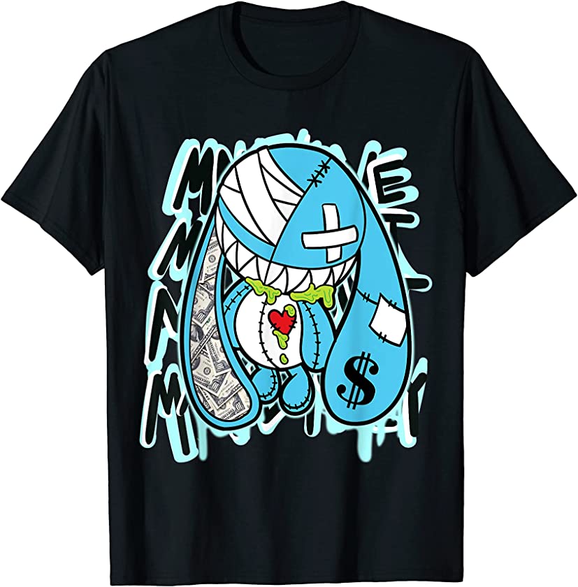 Money Bunny Graphic Tee Match Jordan 11 Low Legend Blue T-Shirt