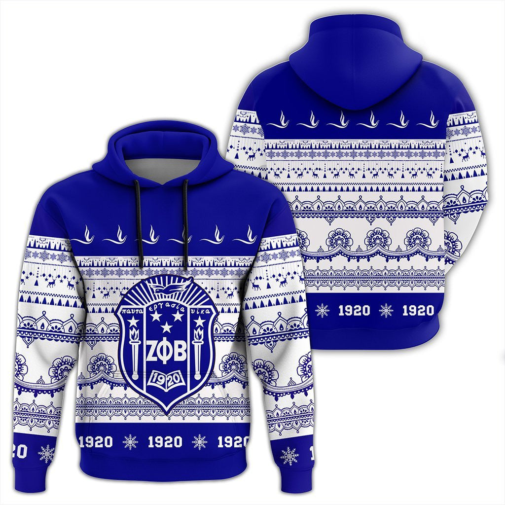 Sorority Hoodie – Zeta Phi Beta Xmas Establish Year Pullover Hoodie