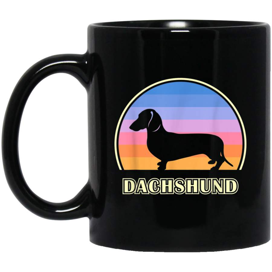 Smooth Dachshund Vintage Sunset Dog Mug