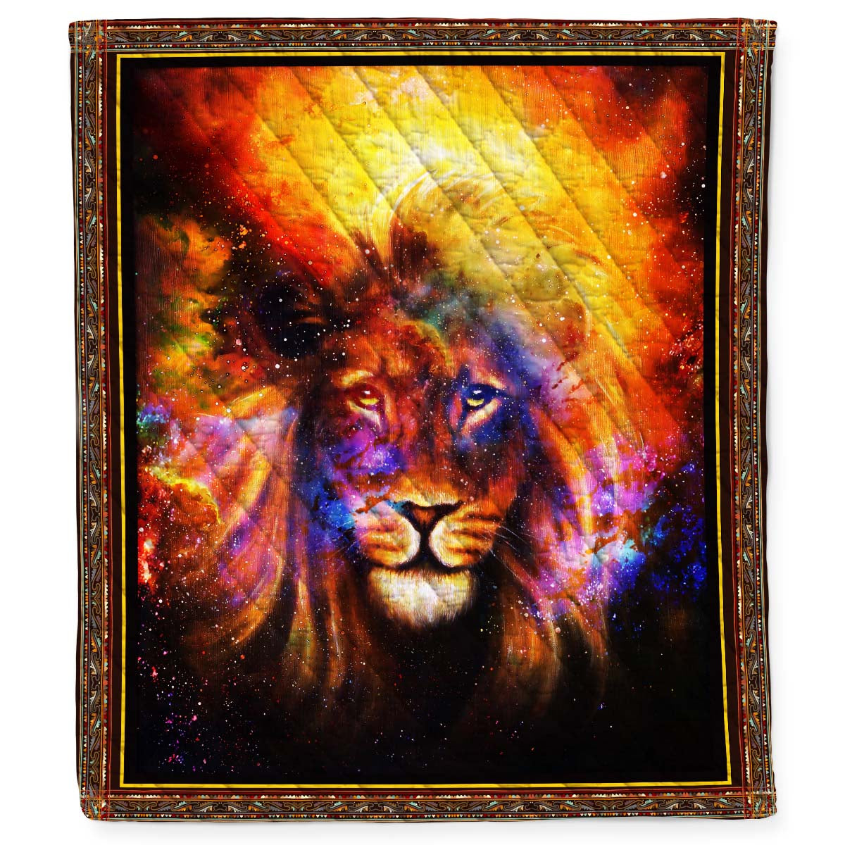 Universal Lion Art Quilt Blanket