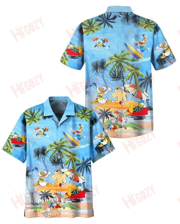 Donald Duck Cartoon Hawaii Sleeve Shirts Hawaii For Men Ha71099