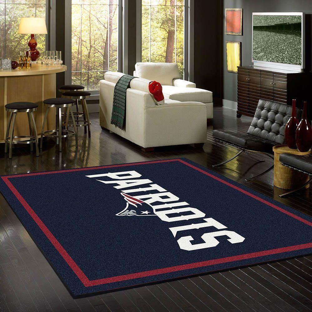 New England Patriots Rug, Football Rug Floor Decor