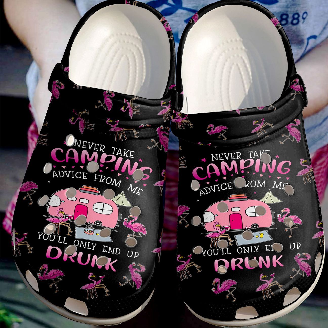 Camping Personalized Clog, Custom Name, Text, Color, Number Fashion Style For Women, Men, Kid, Print 3D Camping Advice