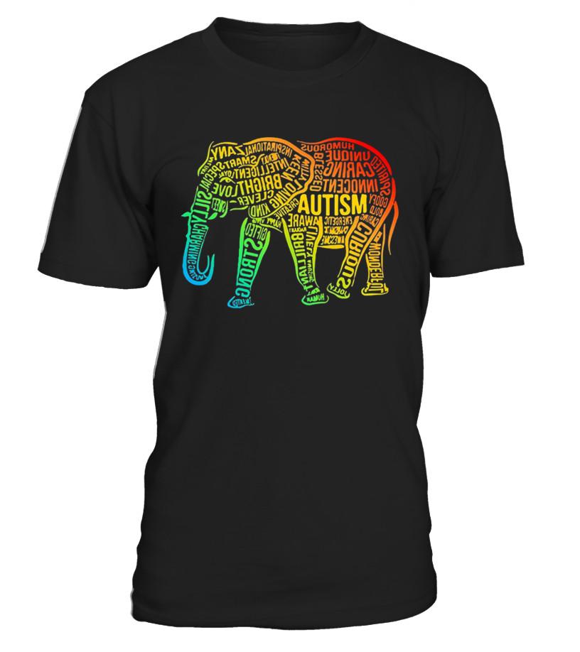 Autism Awareness Elephant T-Shirt T Shirts C-Sfcvn