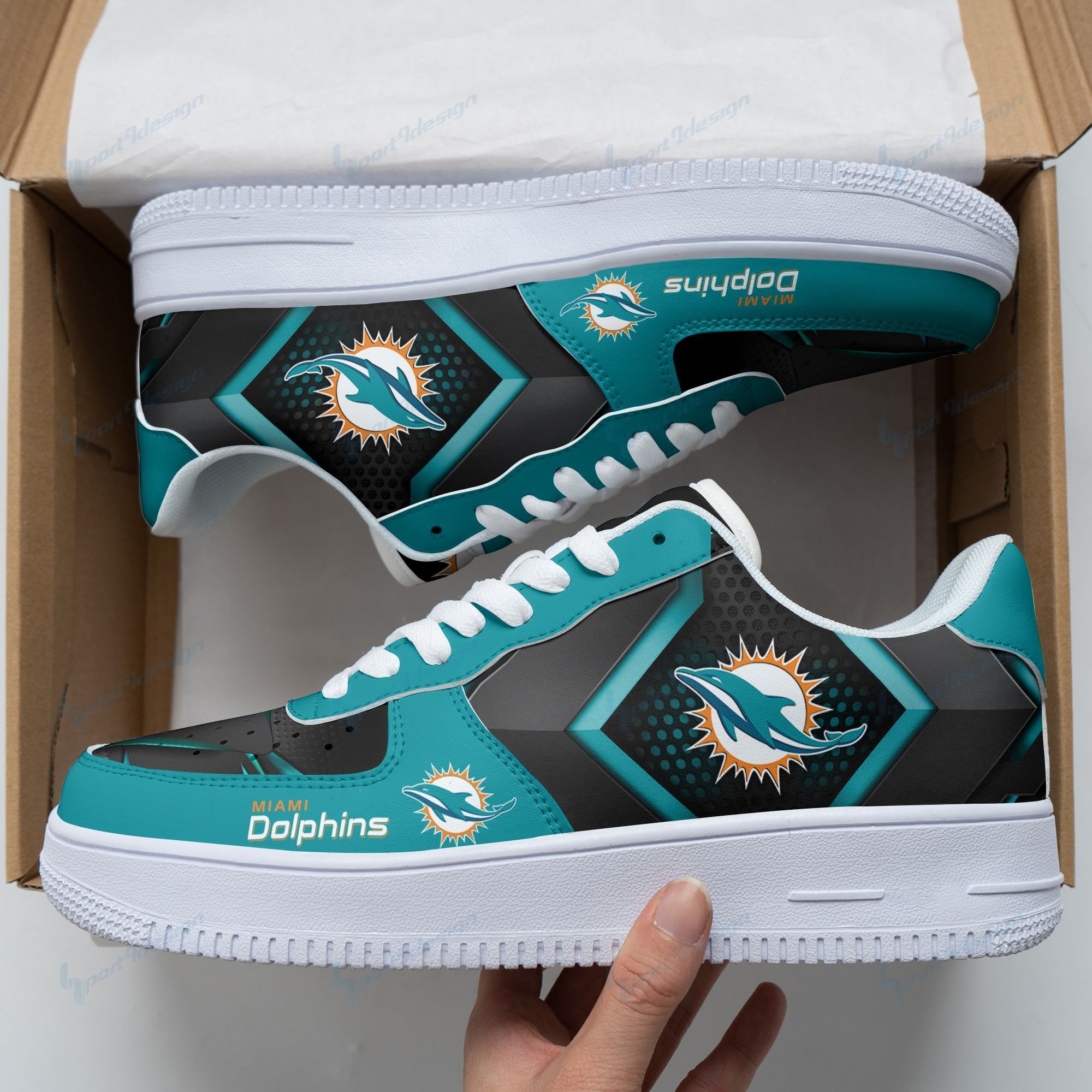 Miami Dolphins Af1 Shoes 192