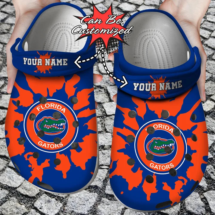 Sport Crocss – Personalized Florida Gators University Team Colors Splash Clog Shoes