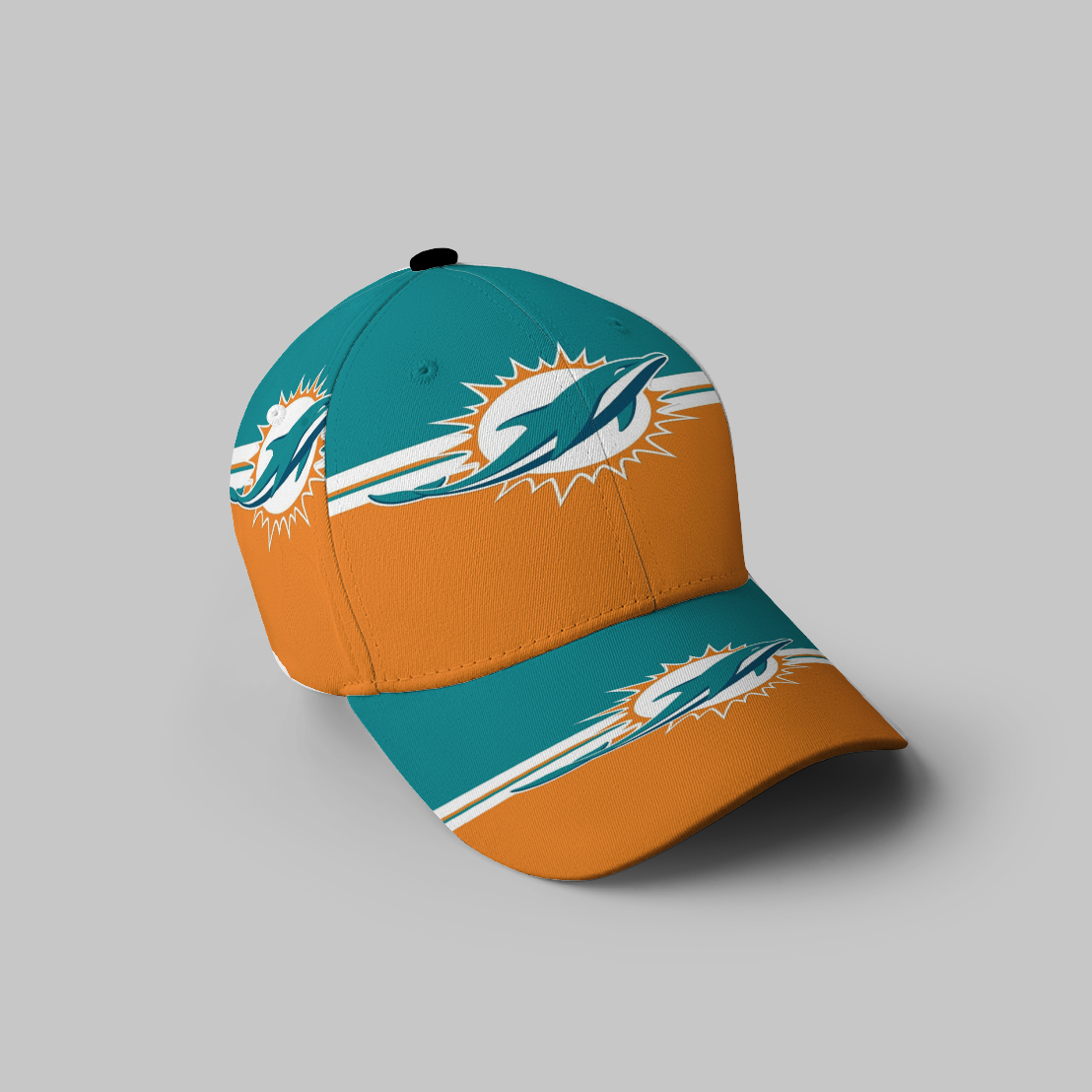 Miami Dolphins Logo 5 3D Printing Baseball Cap Classic Hat