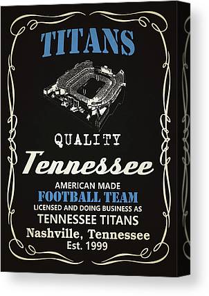 Tennessee Titans Whiskey Joe Hamilton Canvas Print