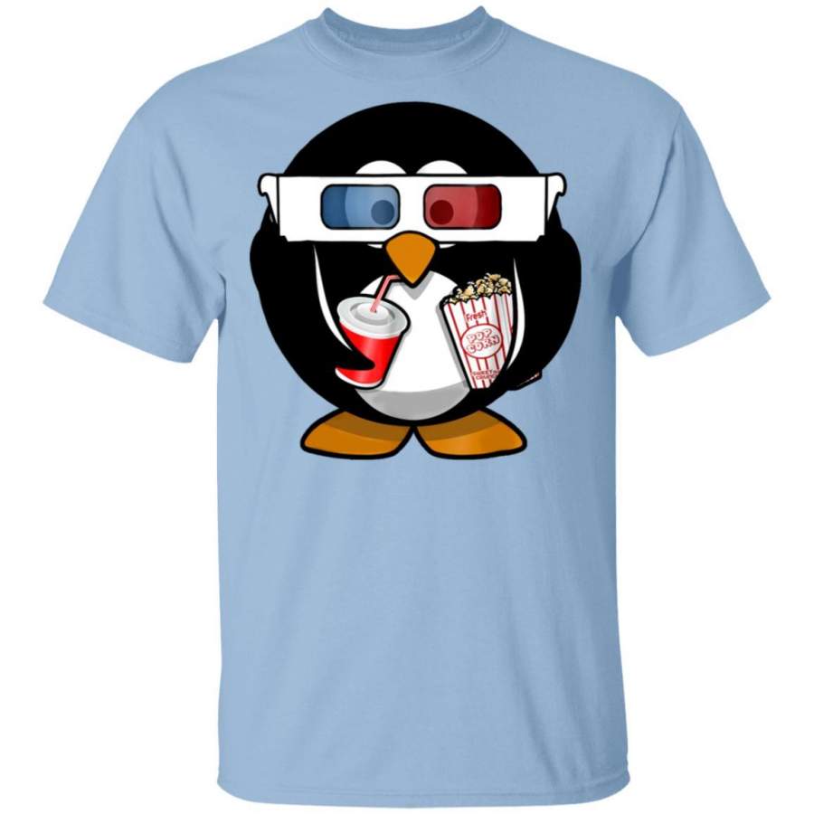 Movie Night Cinema Penguin – cute animal T Shirt