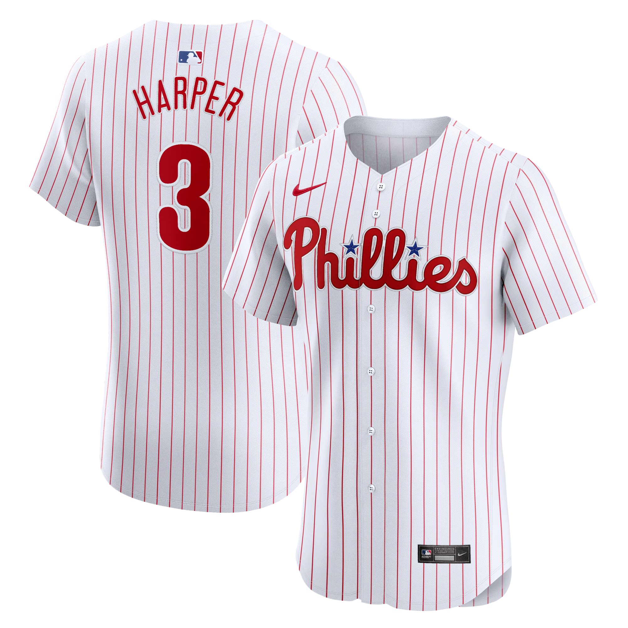 Bryce Harper Philadelphia Phillies Home Elite Jersey – White