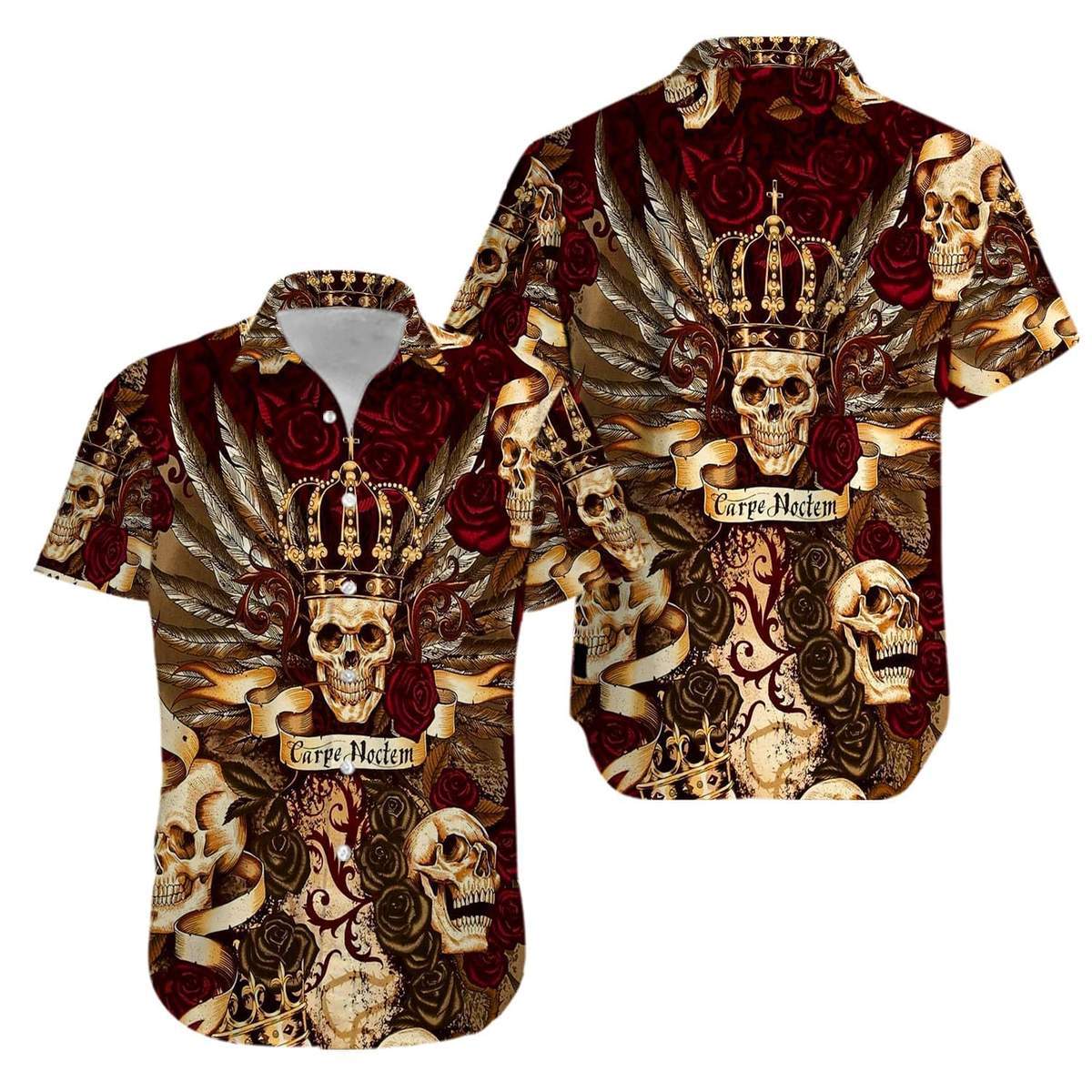 Skull King Hawaii Shirts Hawaii Shirt For Hawaii Aloha Ha25933