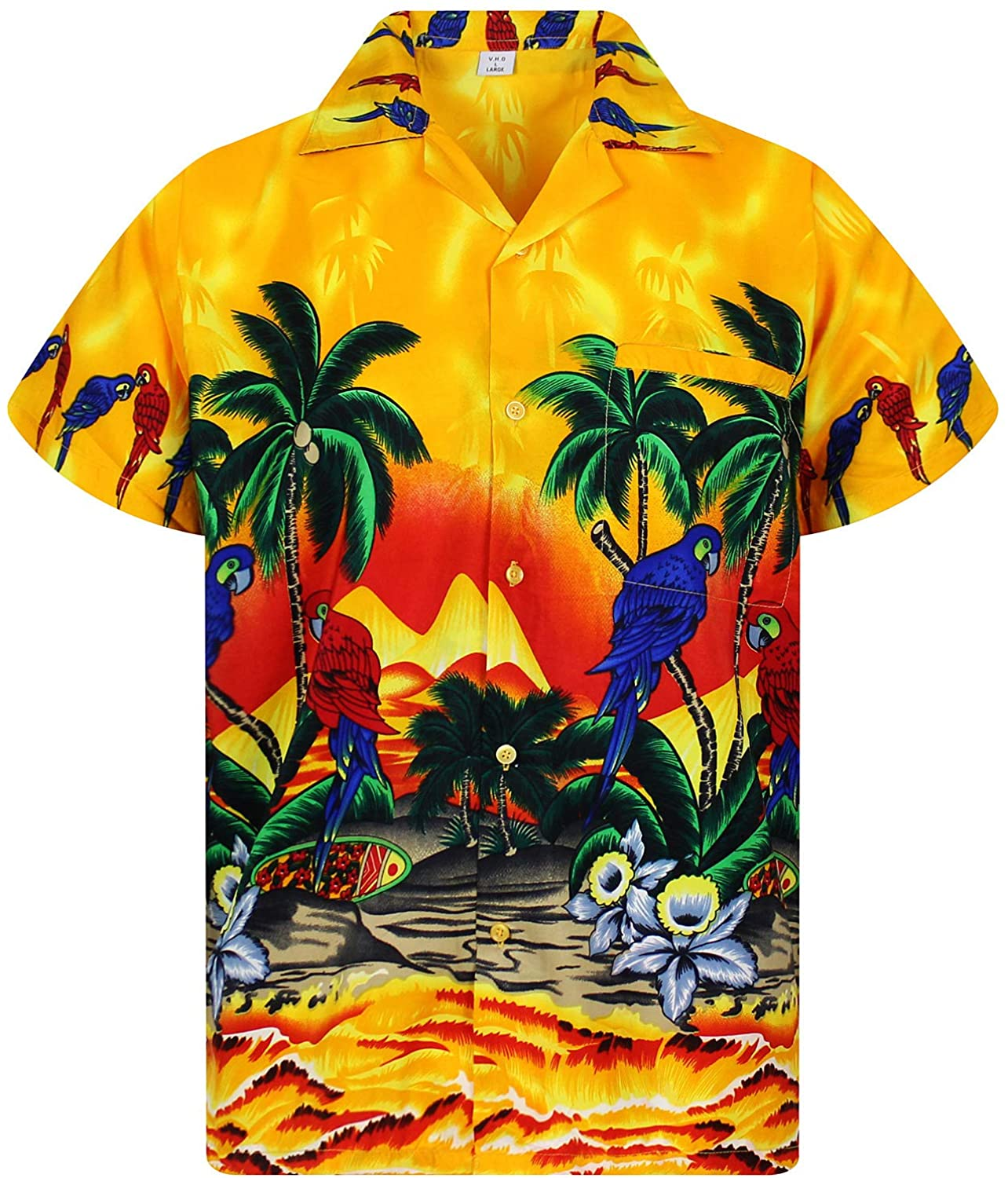 Parrot Flowers Hawaii Shirt Ha7357