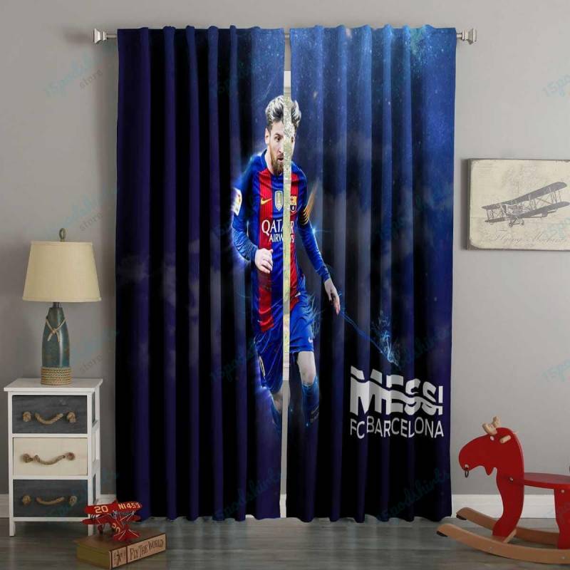 3D Printed Lionel Messi Style Custom Living Room Curtains