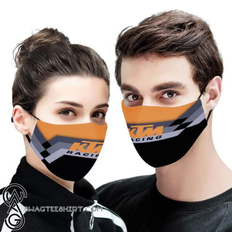 KTM racing all over printed face mask