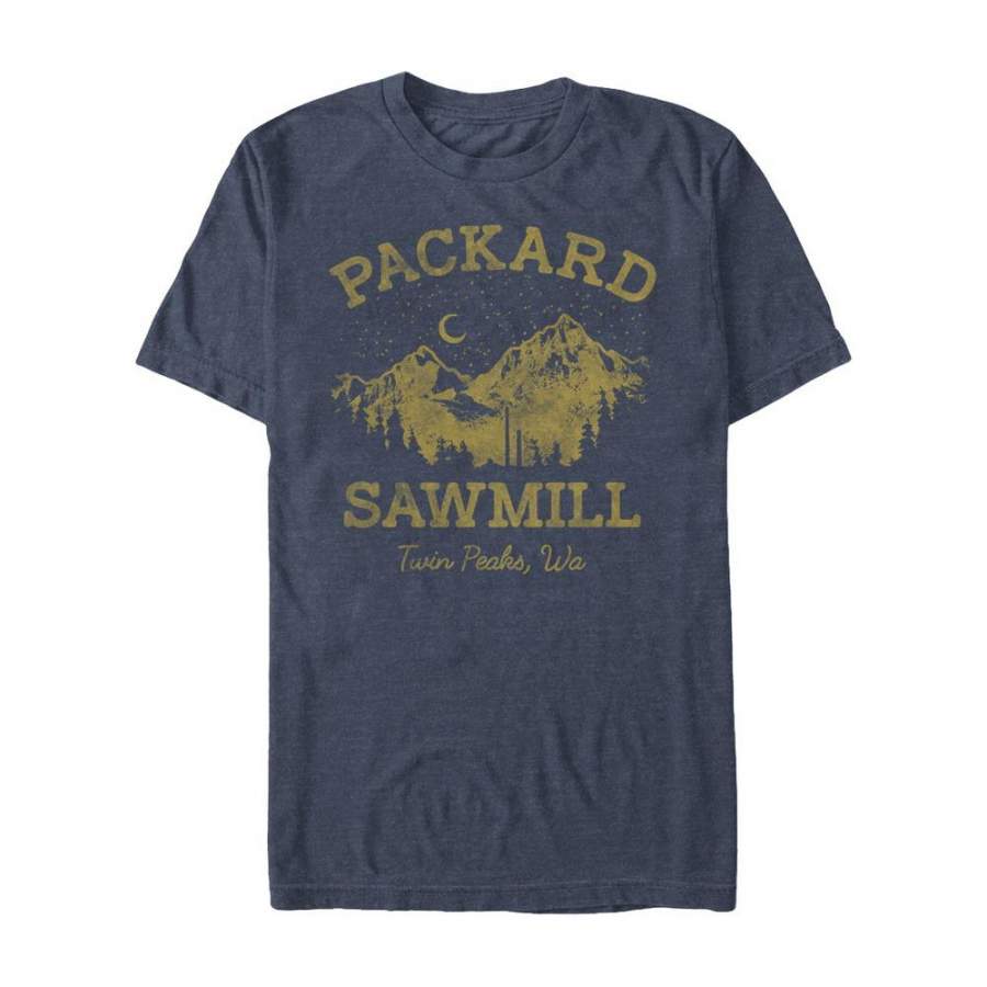 Twin Peaks Men’s Packard Sawmill  T Shirt Navy Blue Heather