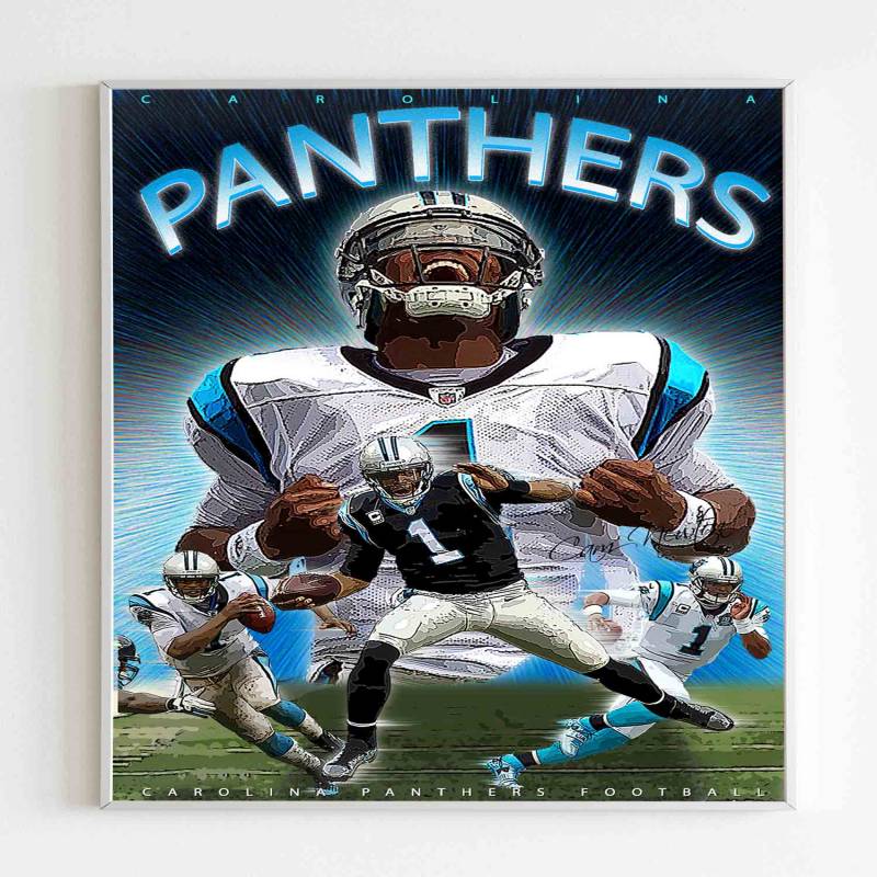 Carolina Panthers Football Poster