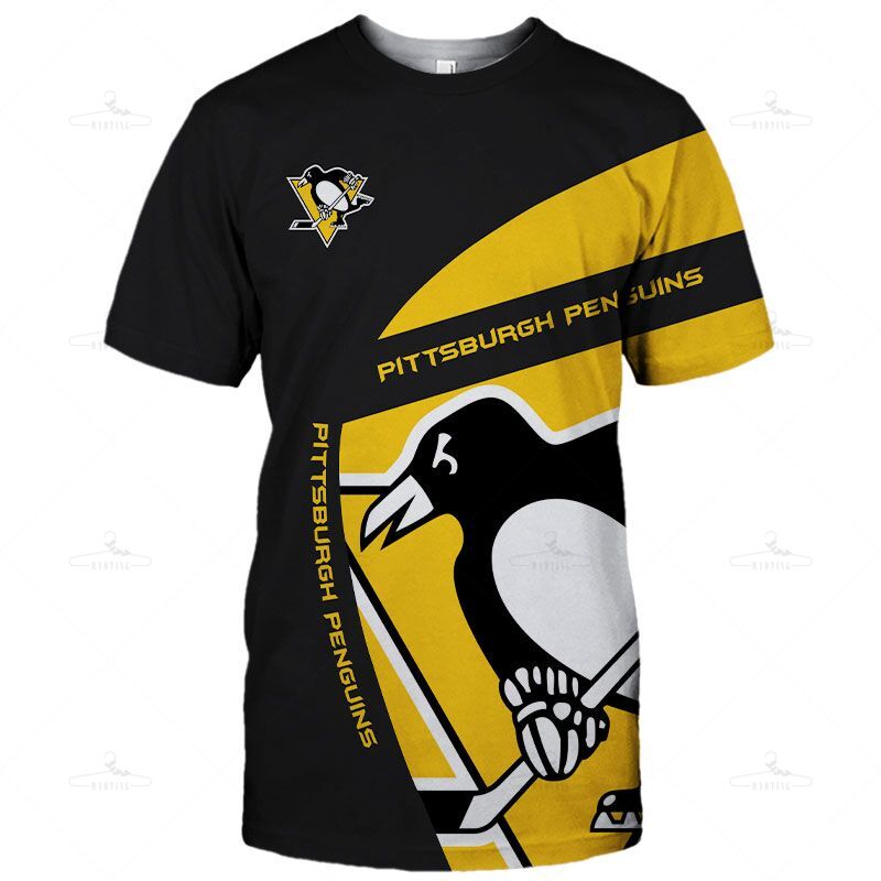 Pittsburgh Penguins T-Shirt 3D Cute Short Sleeve Gift S