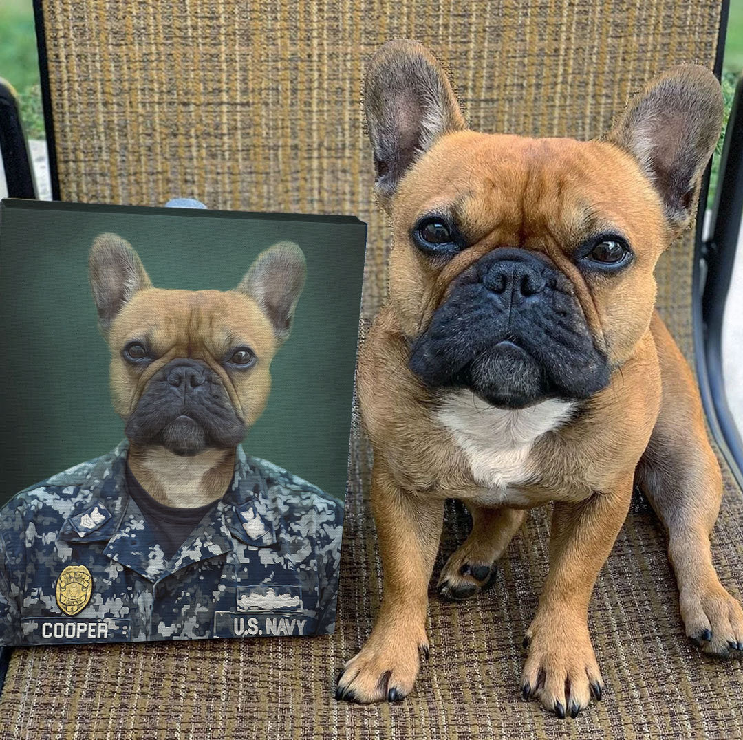 US Navy Army Chef – Custom Pet Canvas