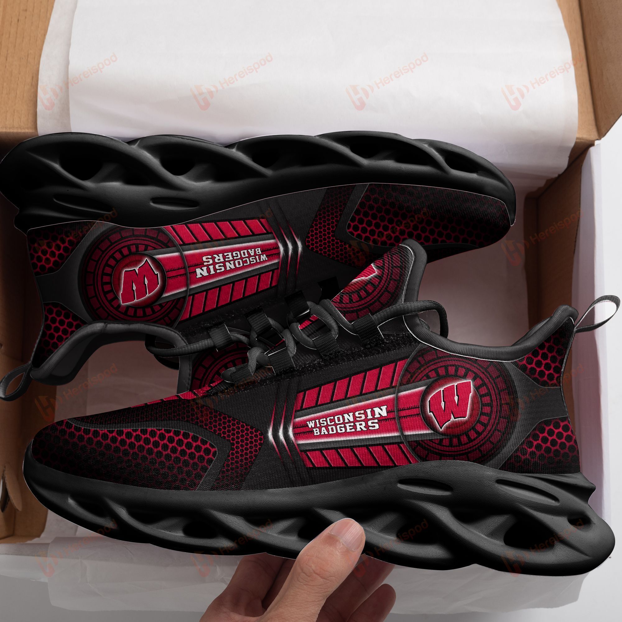 Wisconsin Badgers Max Soul Shoes Dis21081313