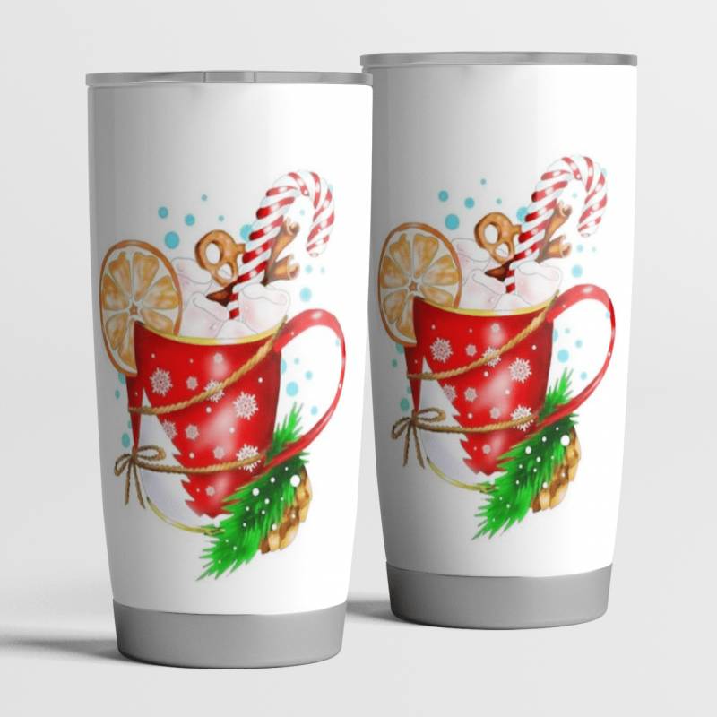 Christmas Chocolate Mug Xmas Tumbler 20oz