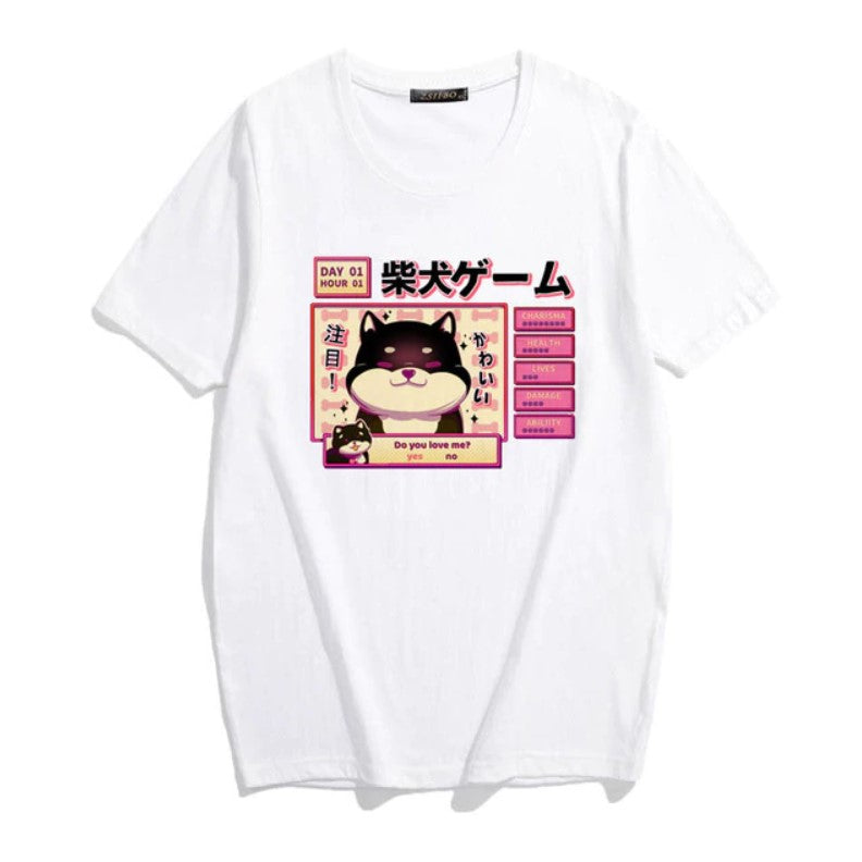 Shiba Inu Doge Harajuku Aesthetic T-Shirt