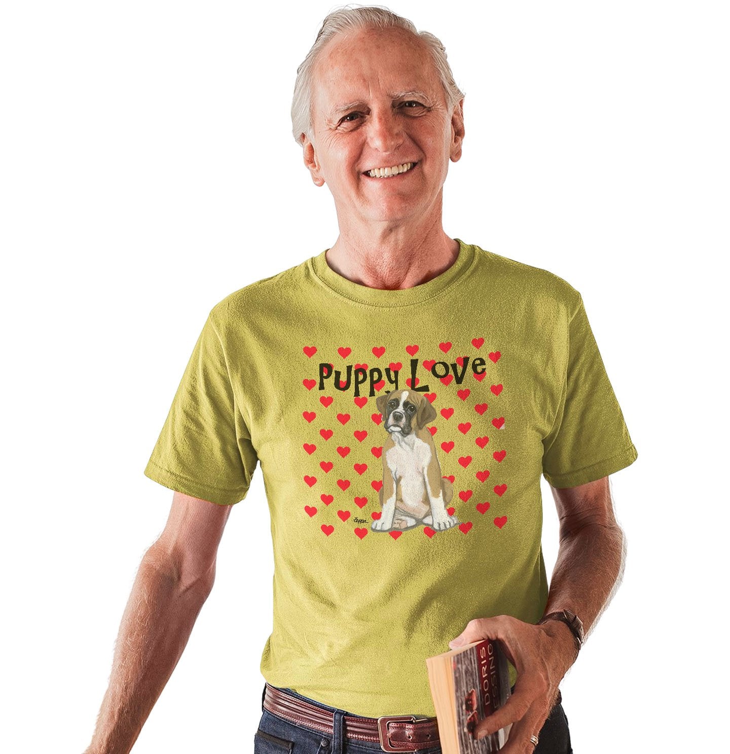 Boxer Puppy Love – Adult Unisex T-Shirt