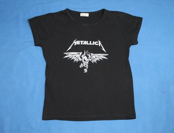 Metallica Shirt American Rock Band Shirt Thrash Metal Black Shirt Ladies Shirt