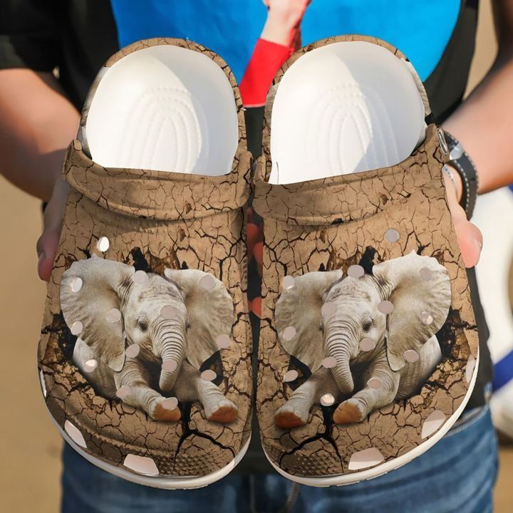 Elephant Lovely Sku 932 Crocs Crocband Clog Comfortable For Mens Womens Classic Clog Water Shoes