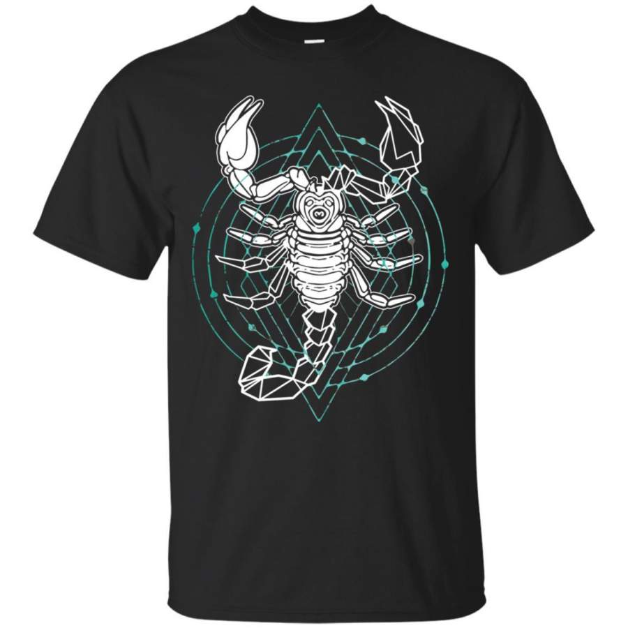 Scorpion Geometric Tribal Design T-Shirt