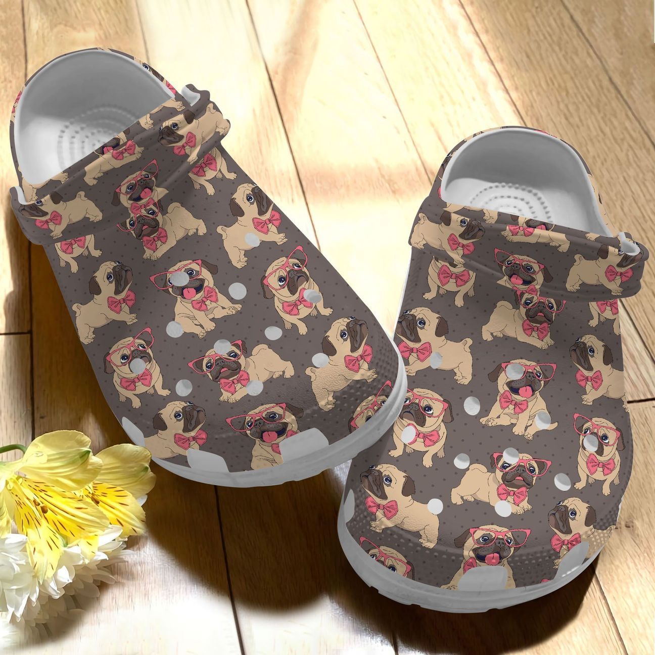 French Bulldog Personalized Clog, Custom Name, Text Lovely Bulldogs, Fashion Style For Women, Men, Kid, Print 3D