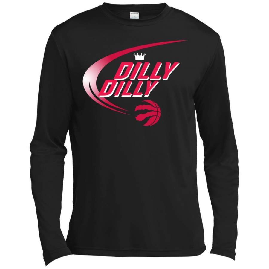 AGR Dilly Dilly Toronto Raptors Sport Premium Long Sleeve T-shirt