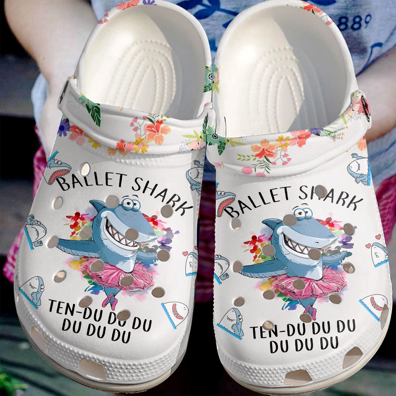 Ballet Personalize Clog, Custom Name, Text, Fashion Style For Women, Men, Kid, Print 3D Ballet Shark