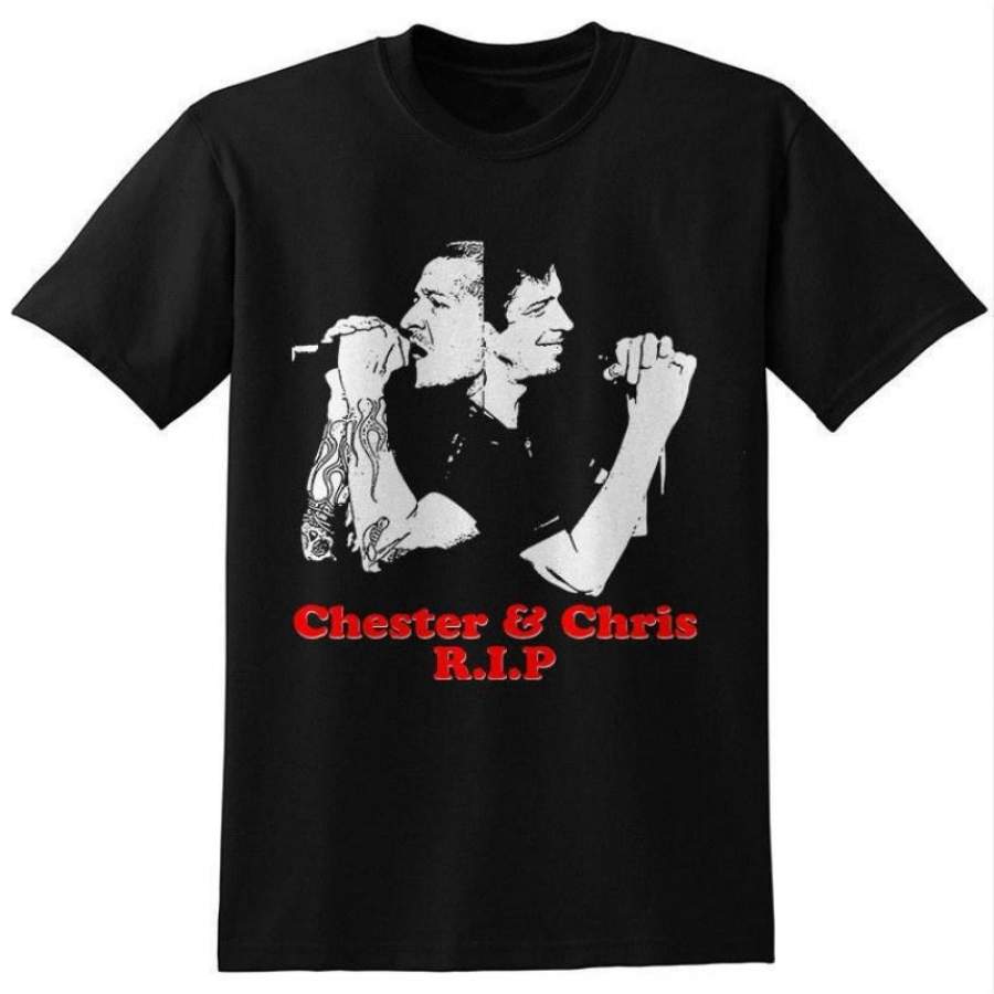 Chester Bennington & Chris Cornell Graphic Men’S Fashion T-Shirt Size S-3Xl