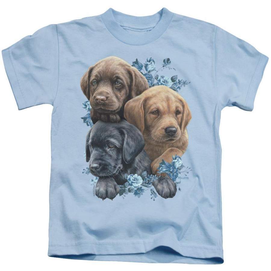 Wild Wings Puppy Pile Kid’s T-Shirt (Ages 4-7)