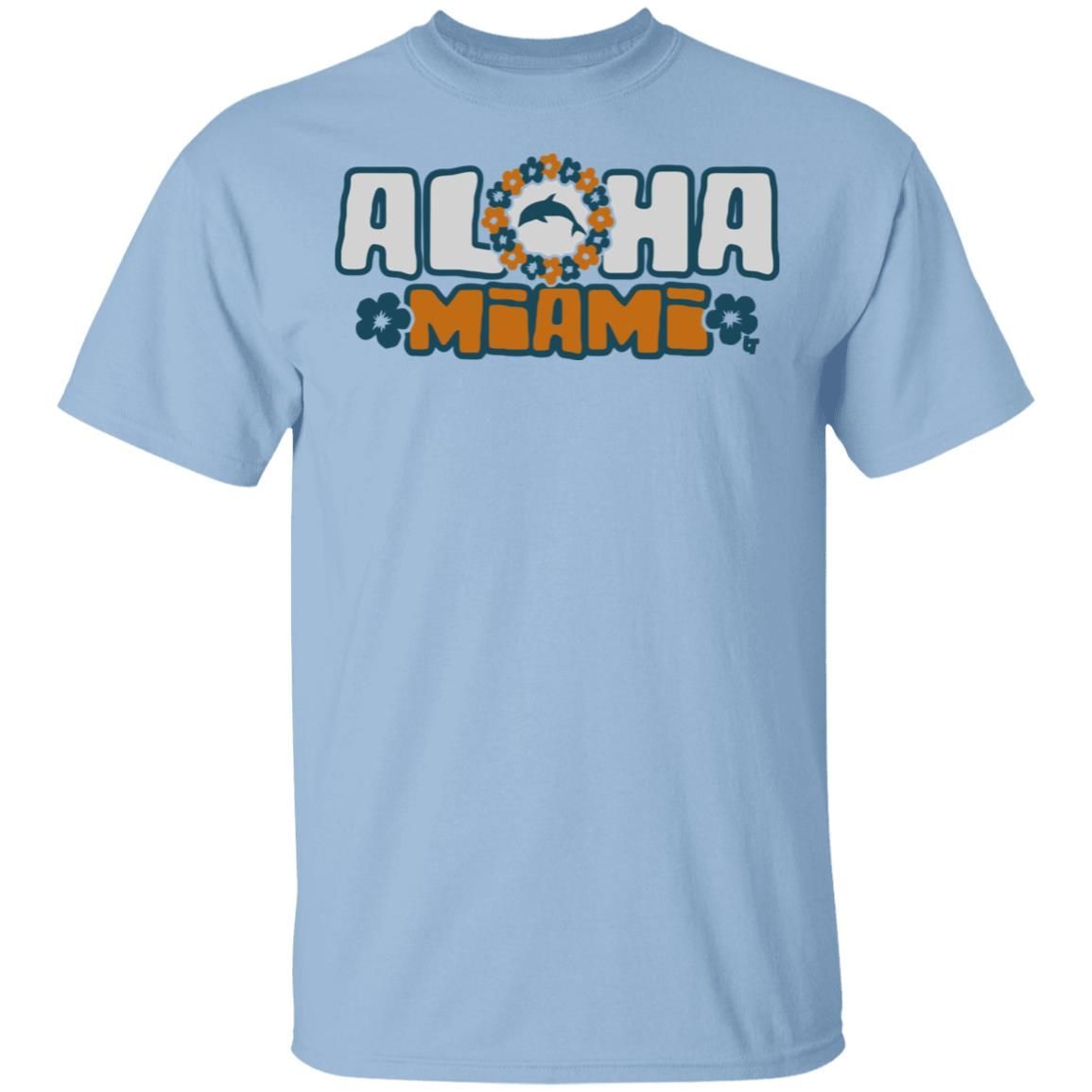 Oloha Miami BreakingT Flower & Dolphin Shirt Tua Tagovailoa Miami Dolphins: The Aloha Miami T-shirt has dropped!