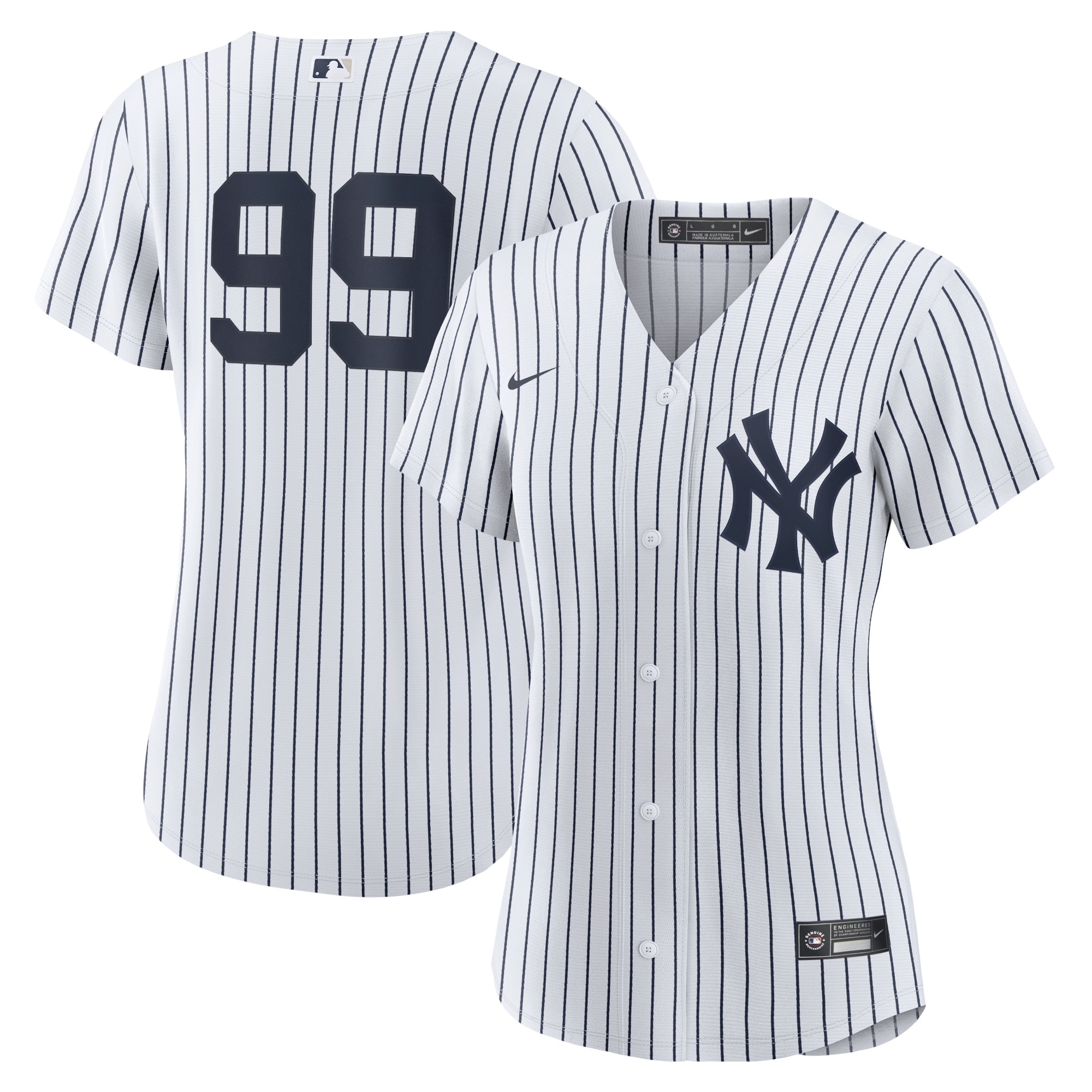 Aaron Judge New York Yankees Women's Home Replica Player Jersey – White 2