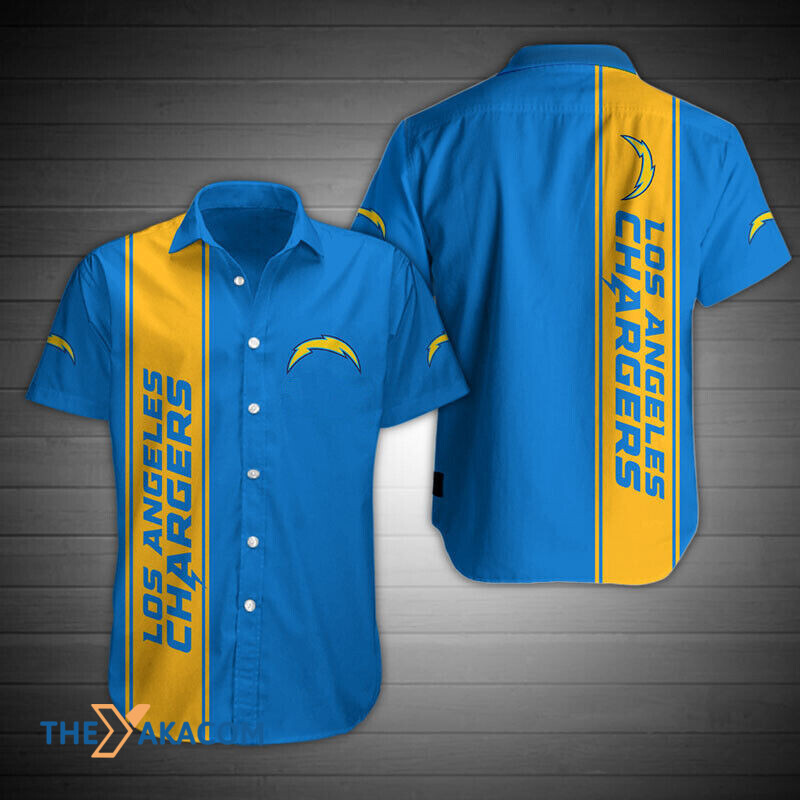 Los Angeles Chargers Solid Color Gift For Fan Short Sleeve Hawaii Shirt Ha103930